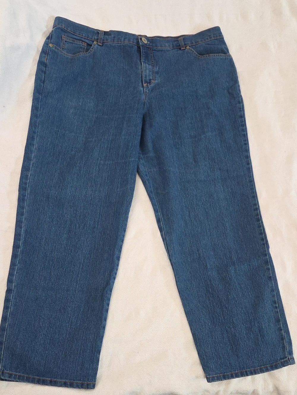 Basic Editions Classic Fit Jeans Size 18W Short Stretch Denim 2/$20
